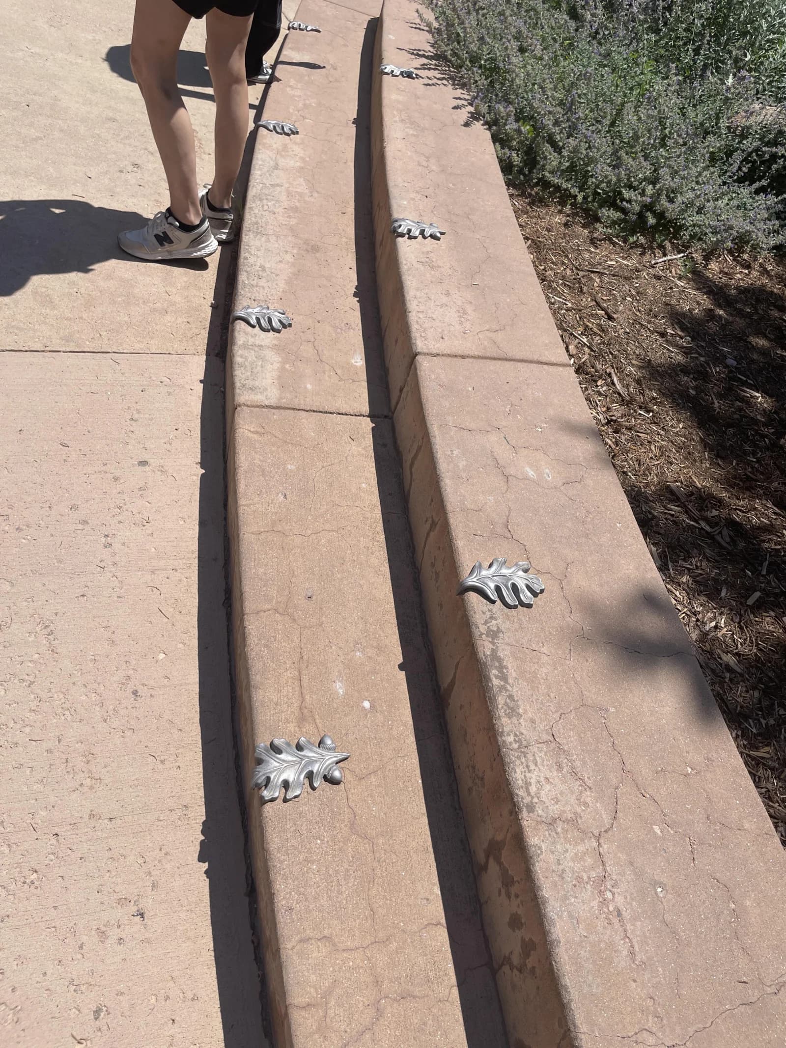 Skateboard Deterrents for Concrete installed in a Canadian commercial setting — stainless skateboard deterrent hardware